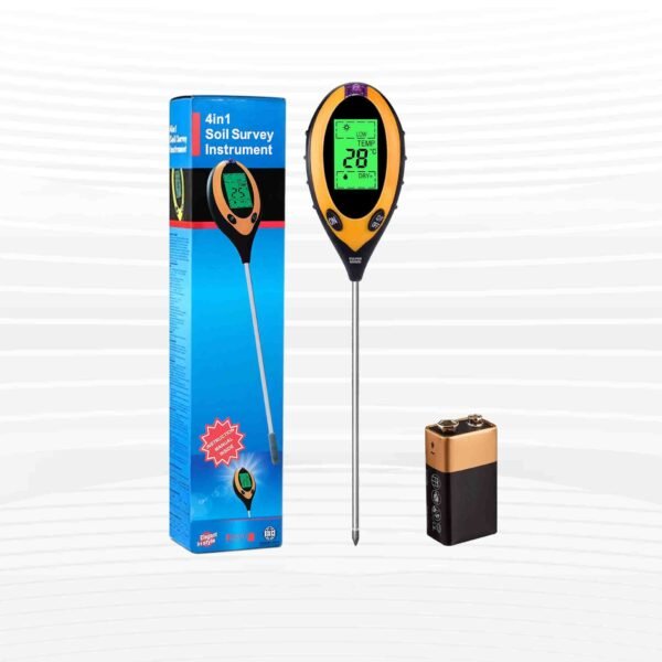 4 in 1 Digital Soil PH Meter (With Battery)